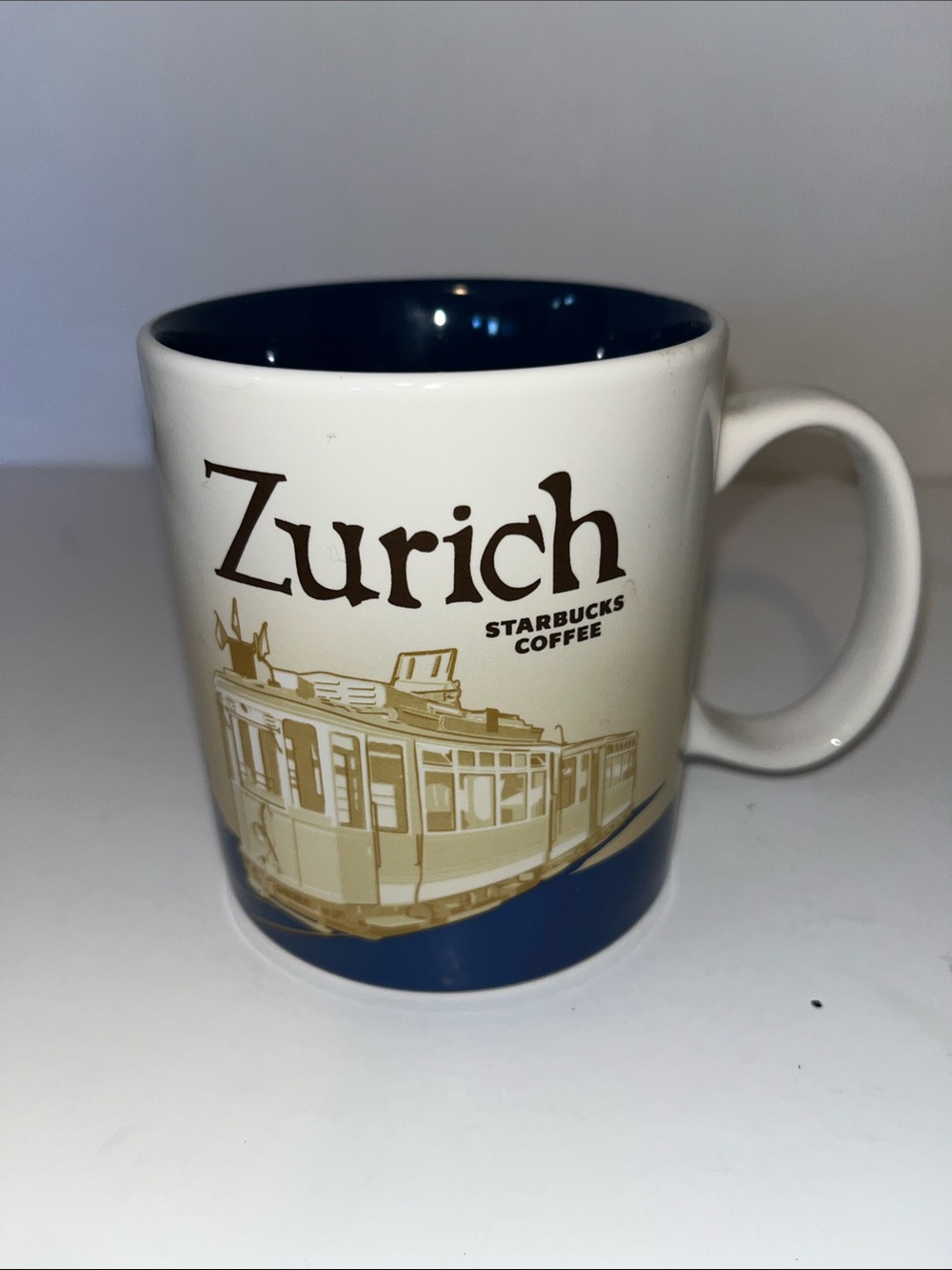 Starbucks Zurich Cream and Blue City Mug